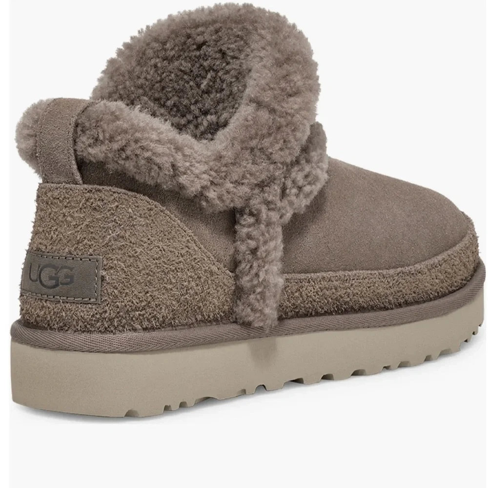 UGG Classic Ultra Mini Spillseam Genuine Shearling Bootie (Women) - Picture 2 of 7